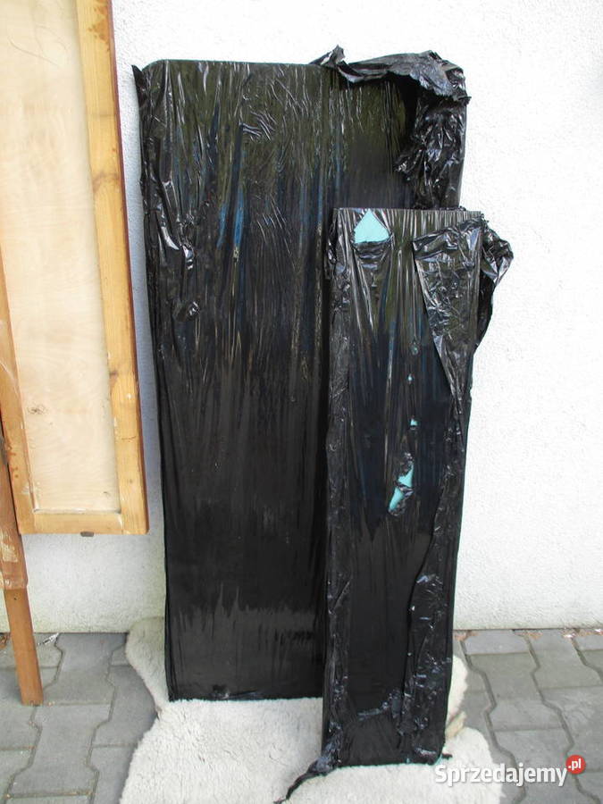 Stara Drewniana Obudowa Lustra Tryptyk PRL