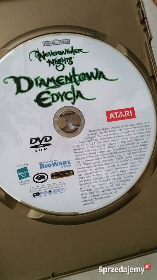 NEVERWINTER NIGHTS Diamentowa Edycja DVDROM Puławy sprzedam