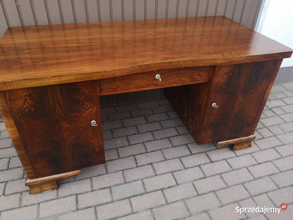 Biurko ARTDECO Orzech Zgrabne Stare Antyk Meble wielkopolskie Swarzędz