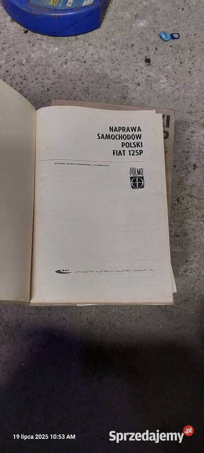 Naprawa Samochodów Polski Fiat 125p wydania 1972 Gdańsk