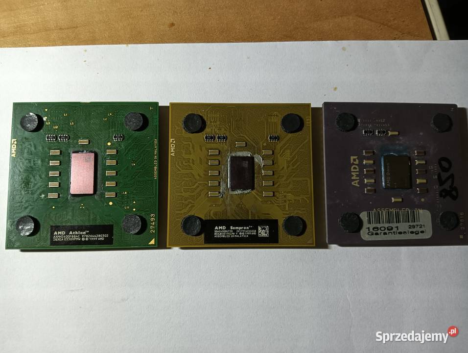 Retro CPU Duron Sempron Athlon Kolekcjonerskie Imielin
