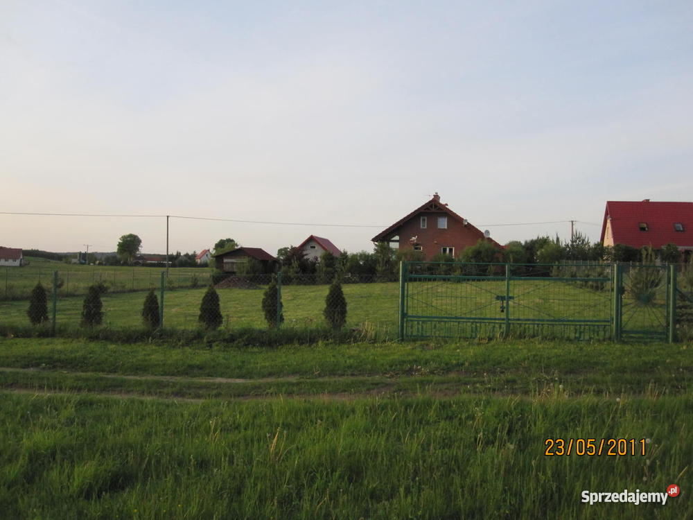 DZIAŁKA BUDOWLANA OGRODZONA PASYM BOCIANIA Pasym