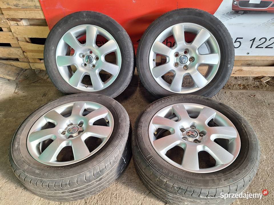 Alufelgi 5x100 16 ET42 VW Beetle Bora Golf Polo Średnica 16" Choceń
