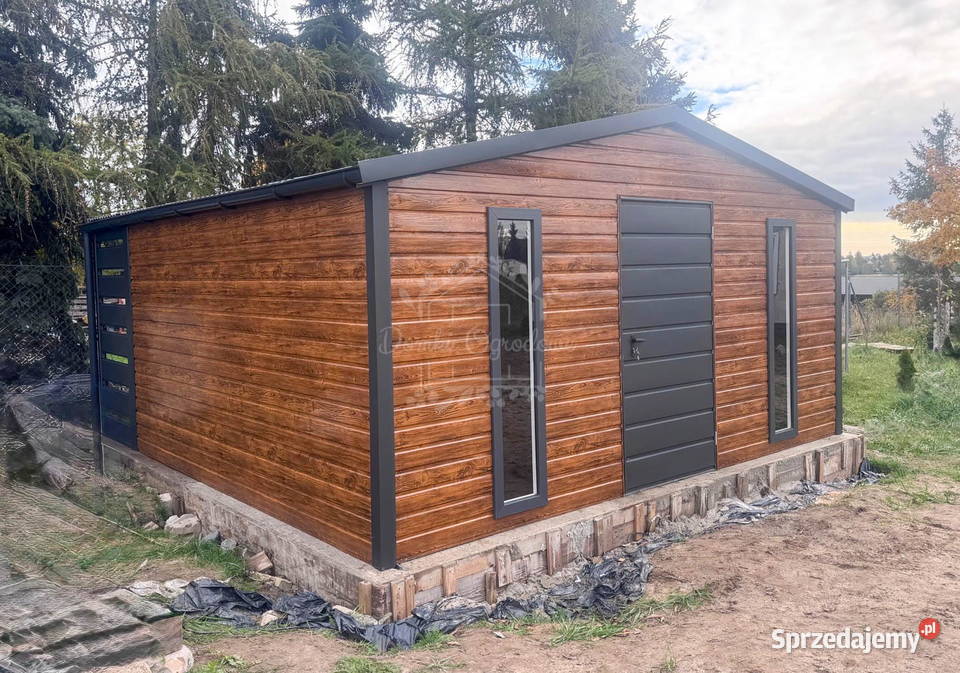 Schowek domek ogrodowy 4x3m drewnopodobny ID1113 wielkopolskie Kalisz