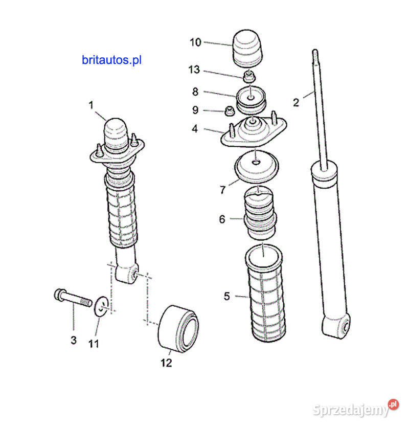 ROVER 75 MG ZT NAKRĘTKA AMORTYZATORA TYŁ Poznań sprzedam