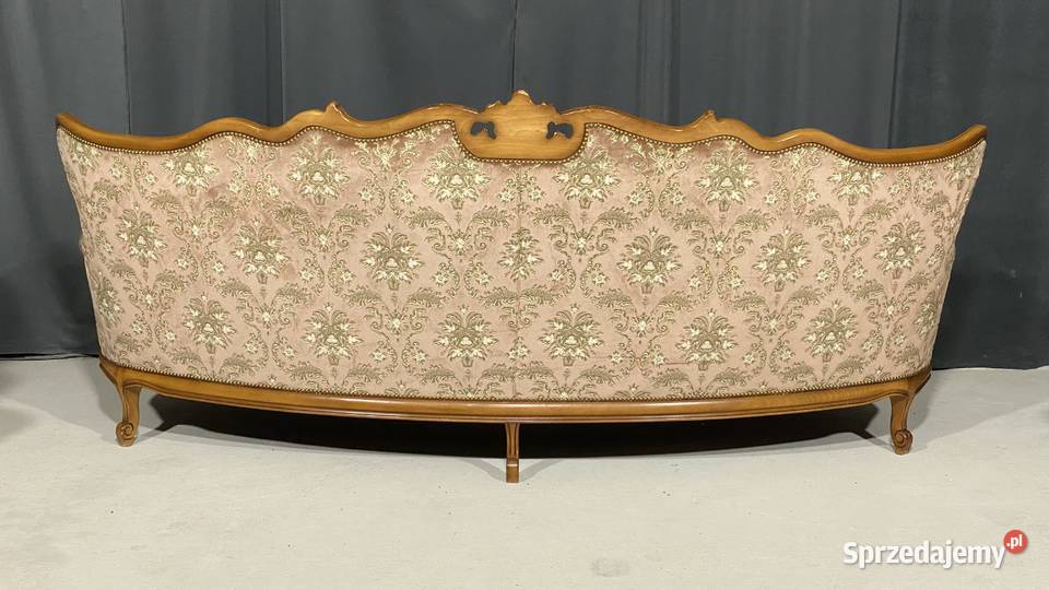 Barokowy komplet wypoczynkowy sofa czteroosobowa Gryfice