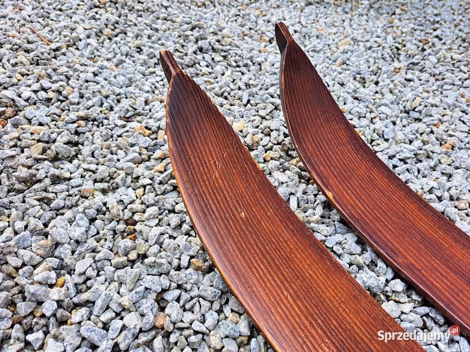 Stare drewniane narty 1918 dolnośląskie Szklarska Poręba