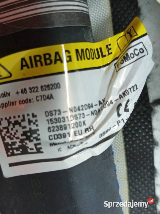 KURTYNA POWIETRZNA AIRBAG PRAWA PASAŻERA