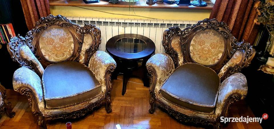 Wypoczynek Ludwik barok Przepiękny Sofa kanapa Turek