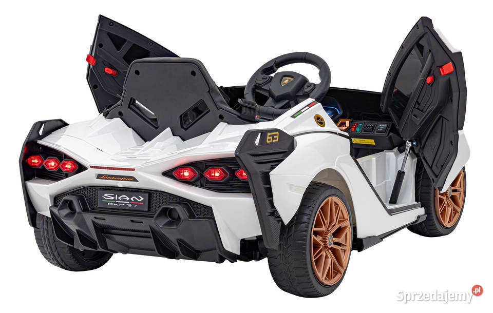Lamborghini SIAN Białe Auto na Akumulator 12V 4 Łopuszno