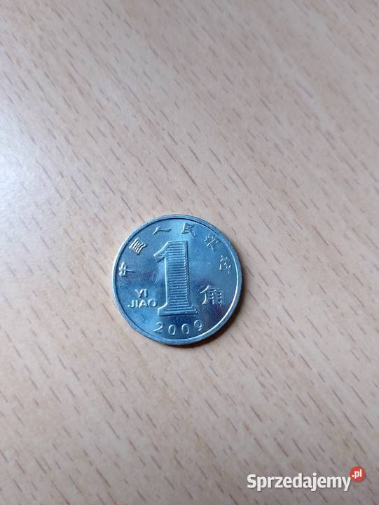 MONETA 1 JIAO z 2009 r Chiny kolekcjonerska 1 Kolekcje sprzedam