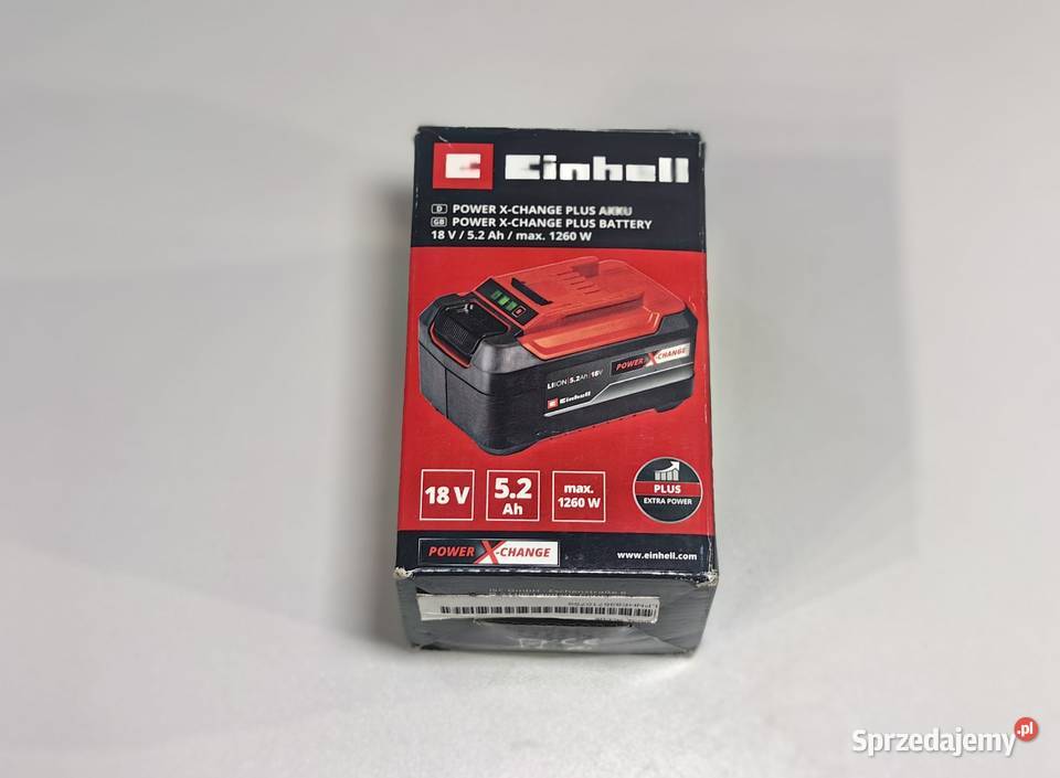 Bateria Akumulator Einhell 52 Ah pudełko 2021 Akumulatory Inczew