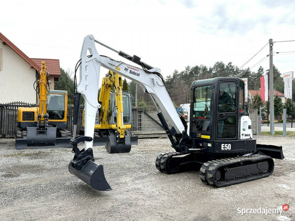 gąsienicowa Bobcat E50 EM 2013r Waga 5ton Super 1h Widełki