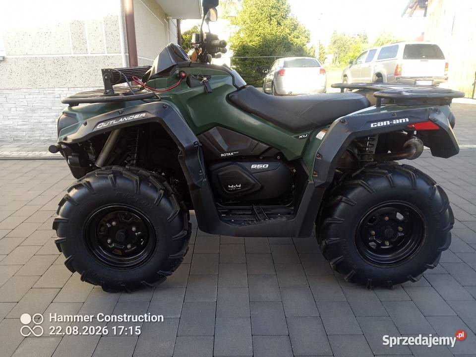 Can am Outlander 650 4x4 Idealny Stan 2023 czterosuwowy Brzozów