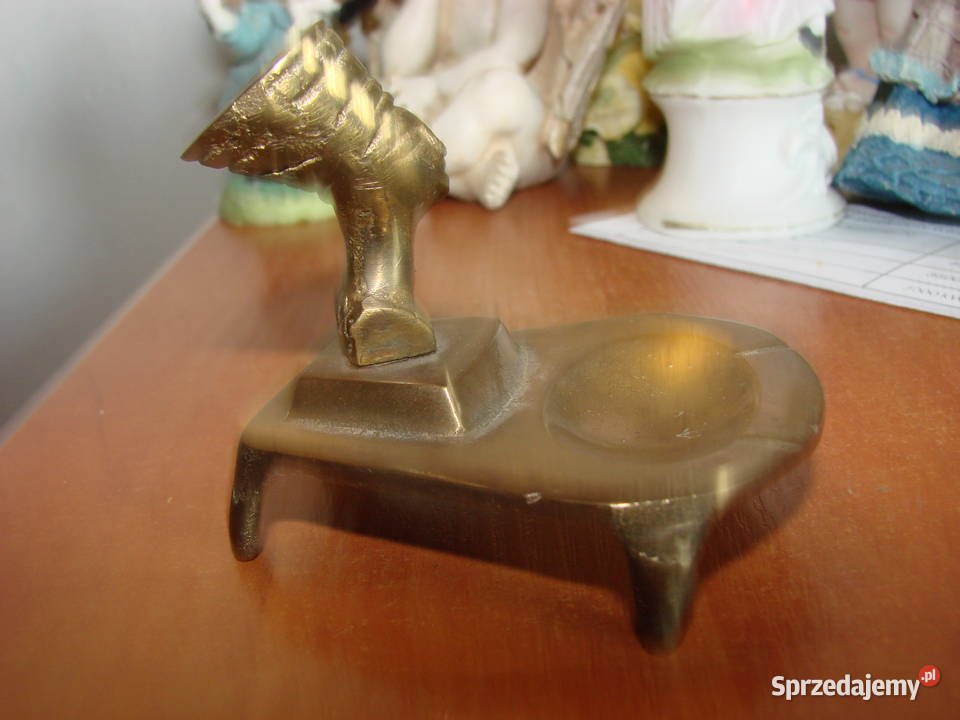 mosiężna mała egipska popielniczka Pruszcz Gdański