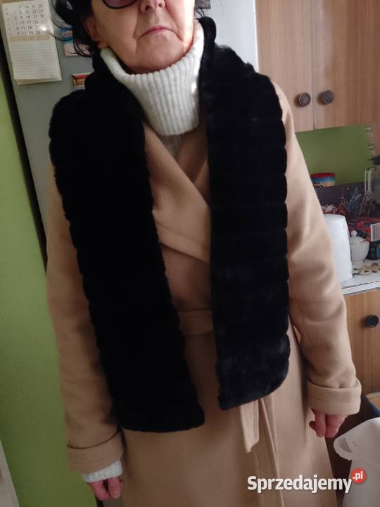 ZARADługi futrzany szal futerko Etola kołnierz Dodatki Kraków sprzedam
