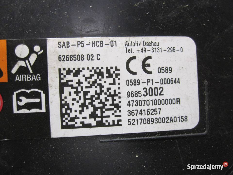 OPEL CORSA E 17r AIRBAG poduszka fotela prawa świętokrzyskie Kielce sprzedam