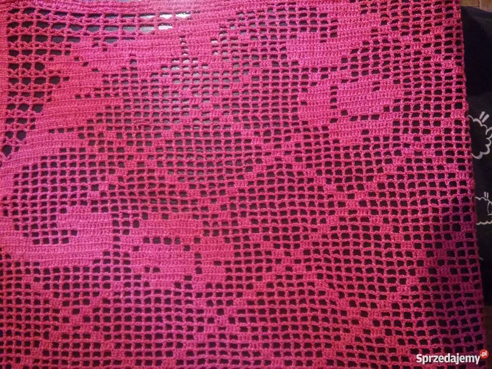 Serweta bieżnik obrus szydełkowy handmade Warszawa