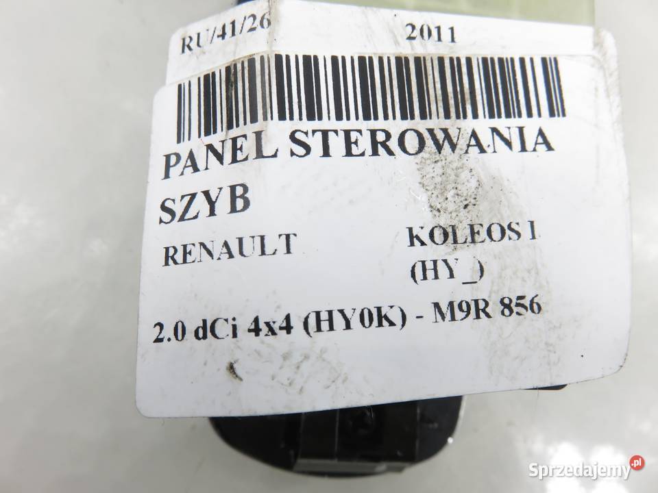PANEL SZYB RENAULT KOLEOS I HY 25401JY00C osobowe