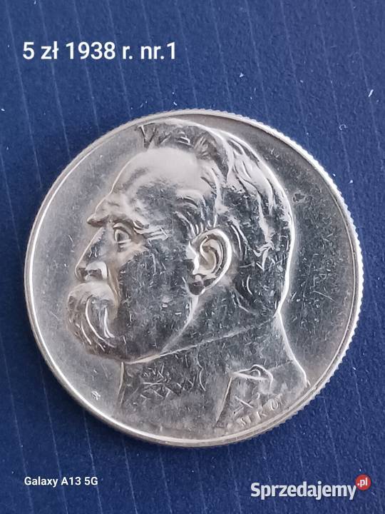 5 J Piłsudski 1938 r 1 Piękne Numizmatyka Konin
