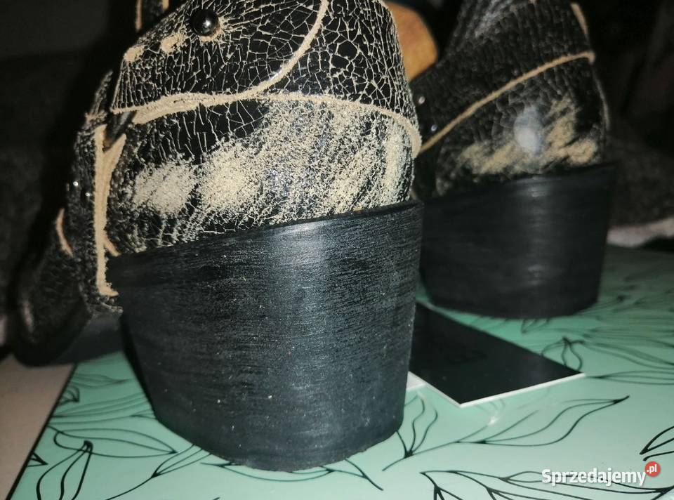 BERSHKA buty SKÓRZANE botki półbuty SKÓRA Bershka Obuwie Leszno