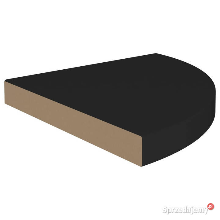 Narożna półka ścienna czarna 35x35x38 MDF Warszawa sprzedam