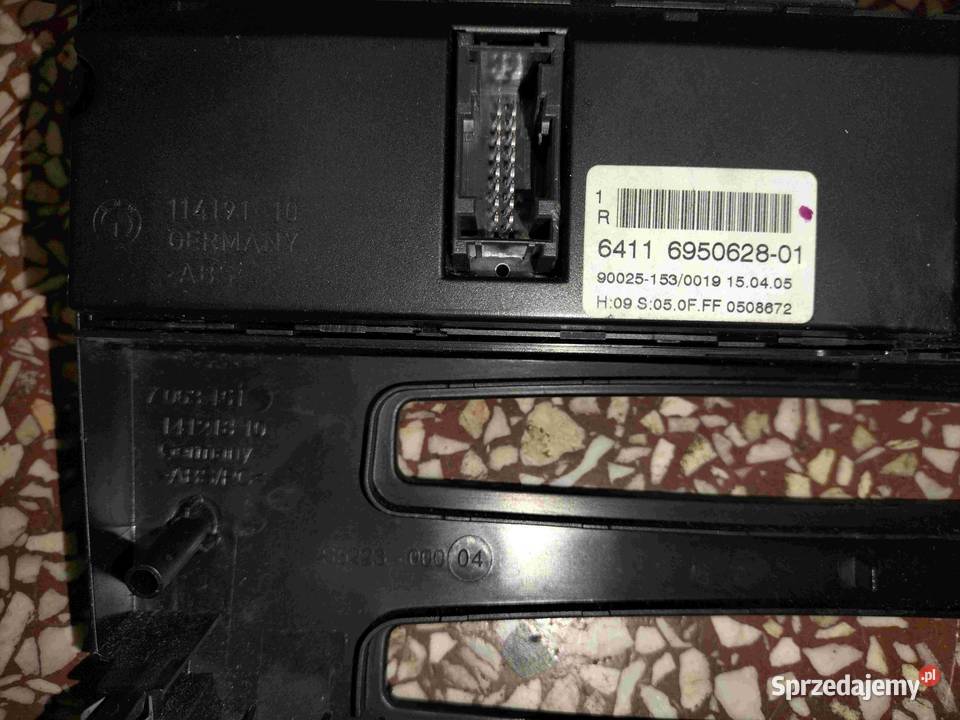 Panel obsługi klimatyzacji BASIS BMW E60 E61 Panele sterowania, przełączniki Poręba