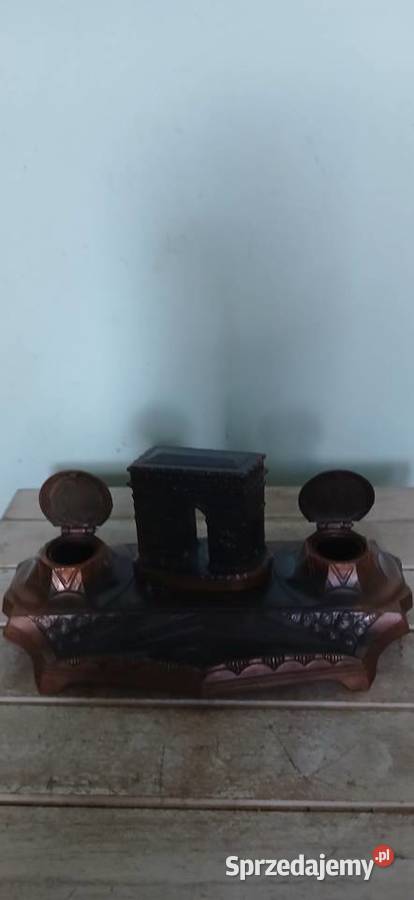 Zabytkowy secesyjny kalamarz z XIX wieku małopolskie Kraków