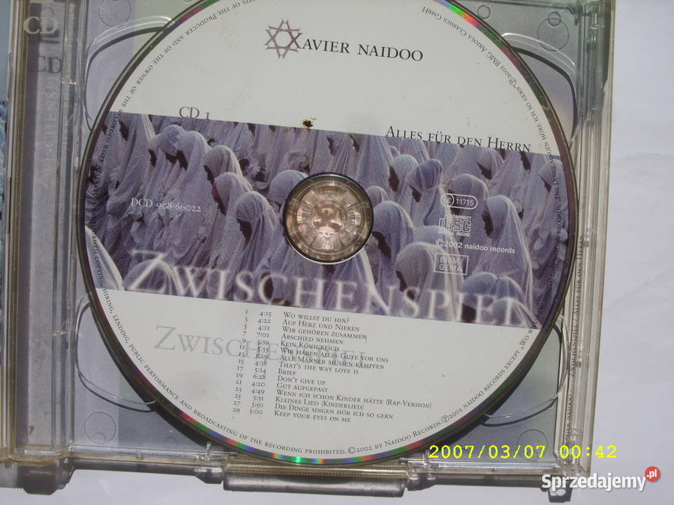 Rock CD XAVIER NAIDOO3 plyty CD Wołów