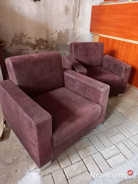 Sprzedam eleganckie fotele brązowe w stanie wielkopolskie Rawicz