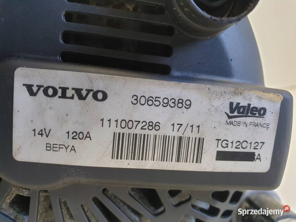 ALTERNATOR Volvo S40 II V50 16 D2 30659389 120A Układ elektryczny silnika lubelskie Chełm