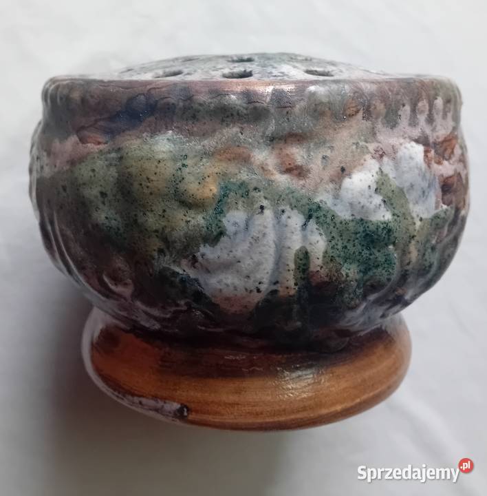 Wazon Ikebana ceramika artystyczna z okresu PRL Porcelana i szkło sprzedam
