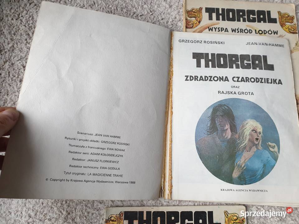 Thorgal 3 komiksy KAW pierwsze wydania Rosiński pomorskie