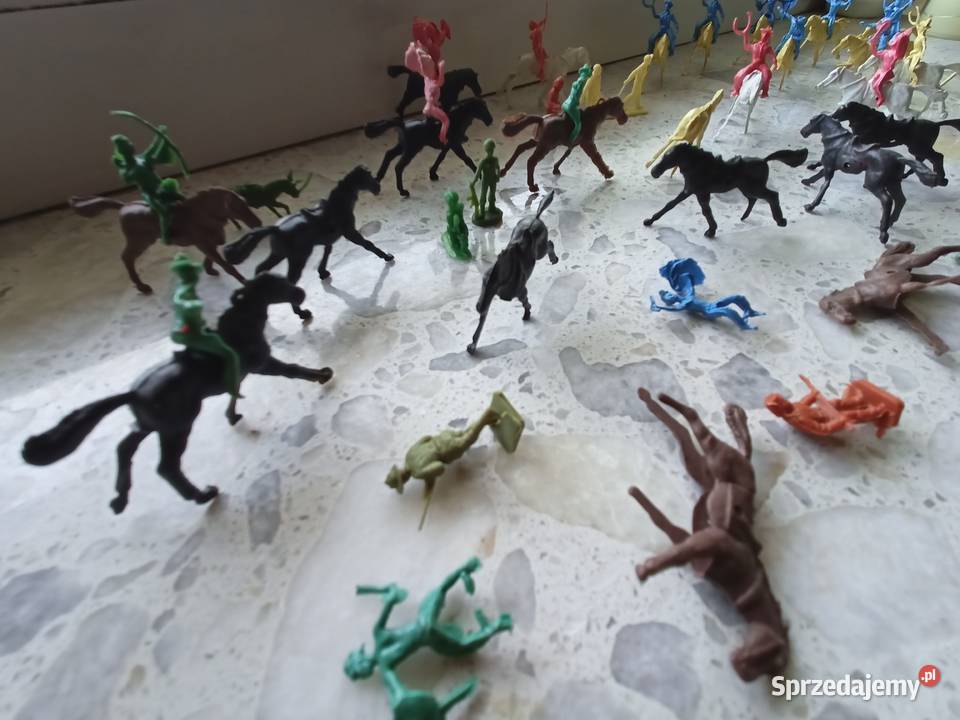 Mini figurki żołnierzyki indianie kowboje podkarpackie Rzeszów sprzedam