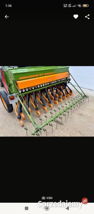 siewnik do zboża Amazone D7 Specjal II szer 25m lubelskie Kurów