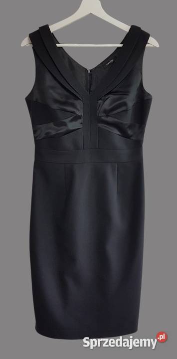 Damska elegancka sukienka prosta czarna na Orsay