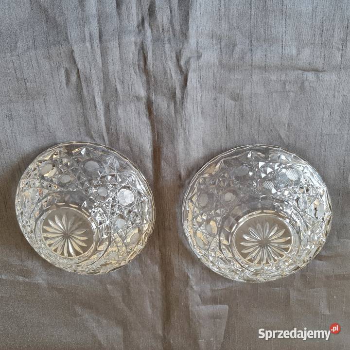 Szklane małe salaterki miseczki z okresu PRLu Porcelana i szkło mazowieckie Warszawa