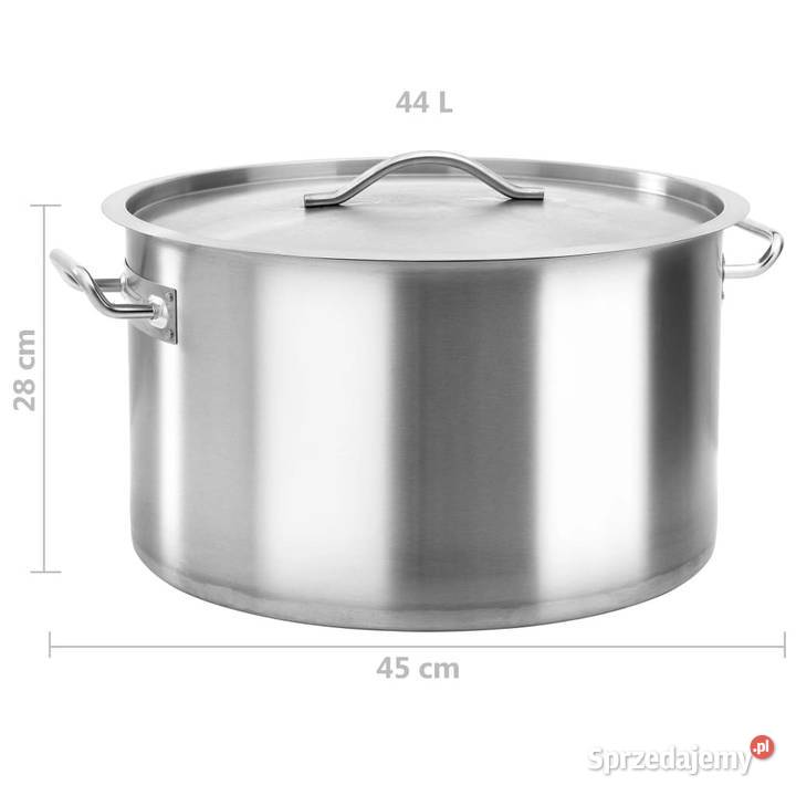 Garnek 44 L 45 x 28 stal nierdzewna WM51140 Pozostałe