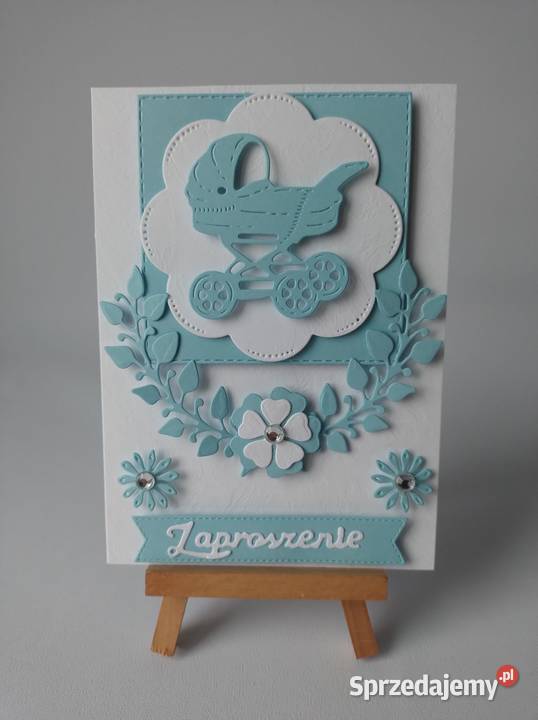 ZAPROSZENIA CHRZEST ŚWIĘTY WÓZEK W SERWETCE Poznań sprzedam