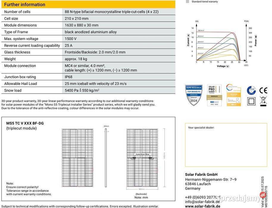 Totalna wyprzedaż Paleta 36 Panel pv Solar