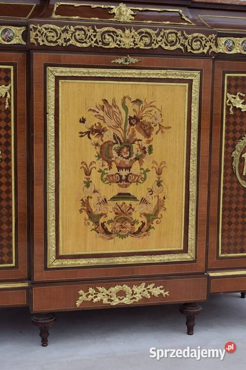 Francuska Komoda Empire Drewno Mosiądz Szafa Kraków