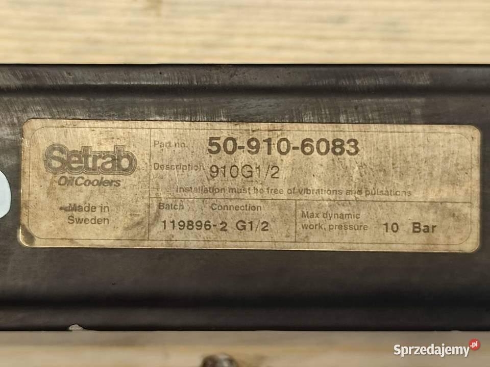 Chłodnica oleju 509106083 PTO przód HOLLAND TS