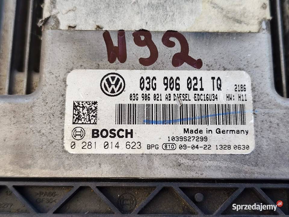 VW Golf V STEROWNIK KOMPUTER SILNIKA 19TDI
