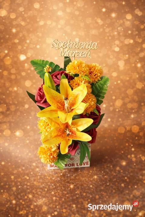 Kompozycja kwiatowa gotowy prezent Rybnik