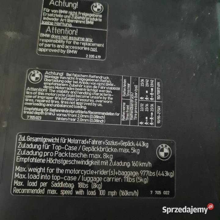 Kanapa siedzenie BMW GS 650 F700 F800 niskie podlaskie