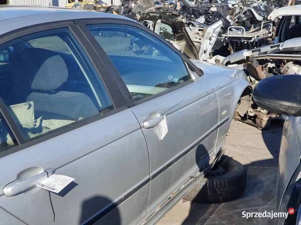 DRZWI PRAWE PRZÓD BMW E46 TITANSILBER METALLIC Pozostałe Części samochodowe Lipno