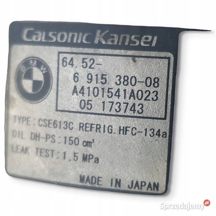 SPRĘŻARKA KLIMATYZACJI BMW E87 E90 18 20 i