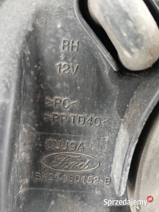 LAMPA PRZÓD PRAWA SOCZEWKA H7 BK2113D152B Ford Lampy przednie świętokrzyskie