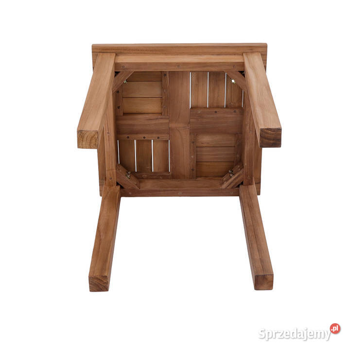 Stolik Denver 50 x 50 z drewna teakowego nogi 5 Żukowo sprzedam