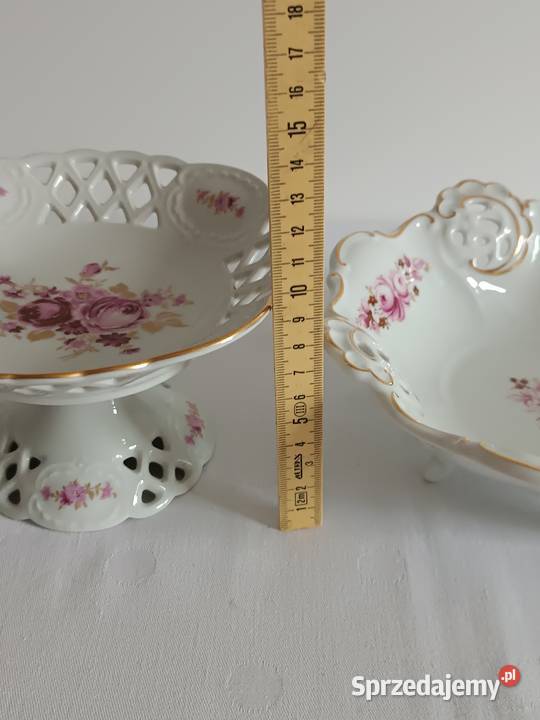 Ażurowe porcelanowe paterki Gorlice sprzedam
